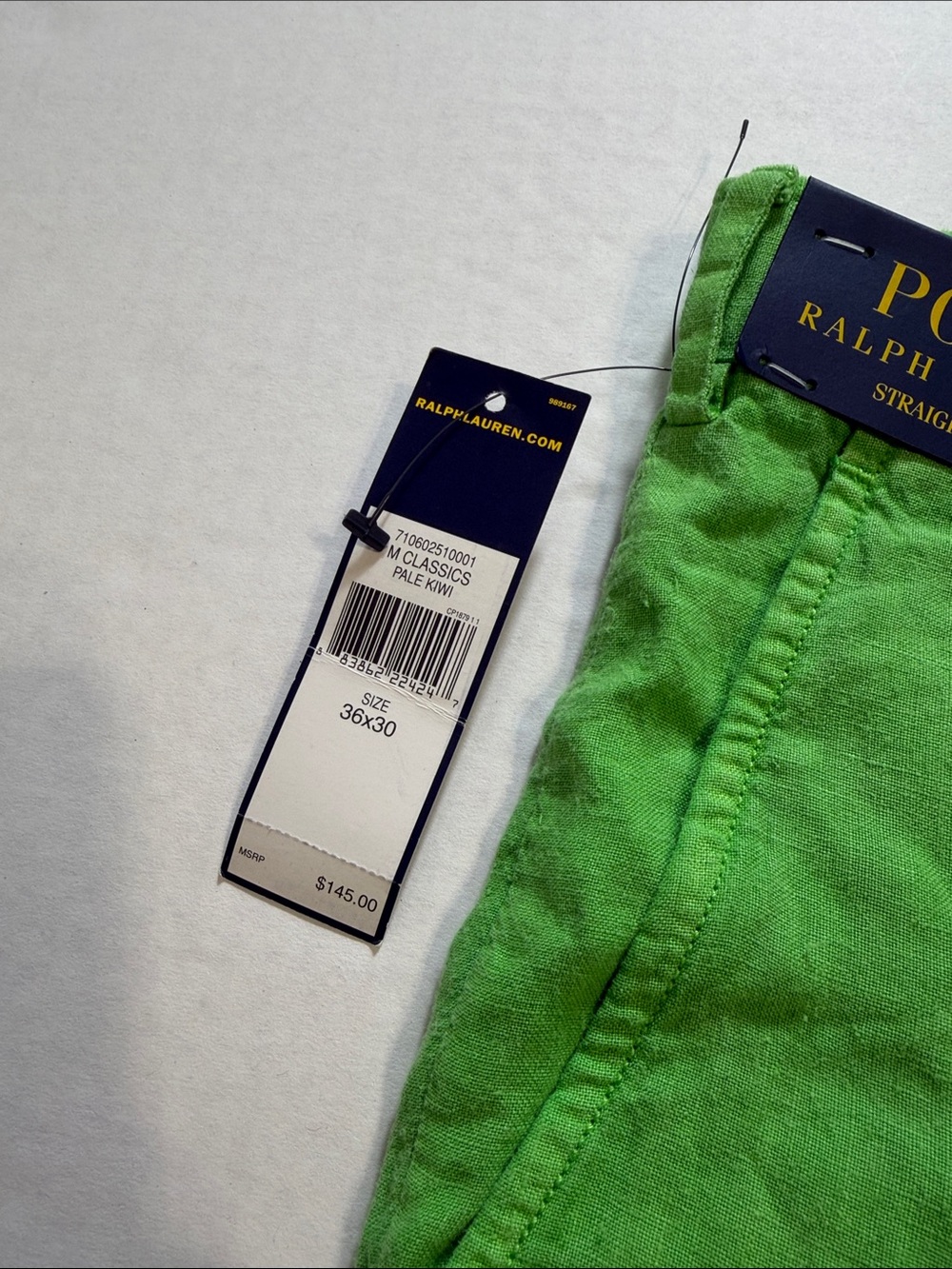 Polo RALPH LAUREN Men's Straight Fit Flat Front Linen Pants - Picture 4 of 10